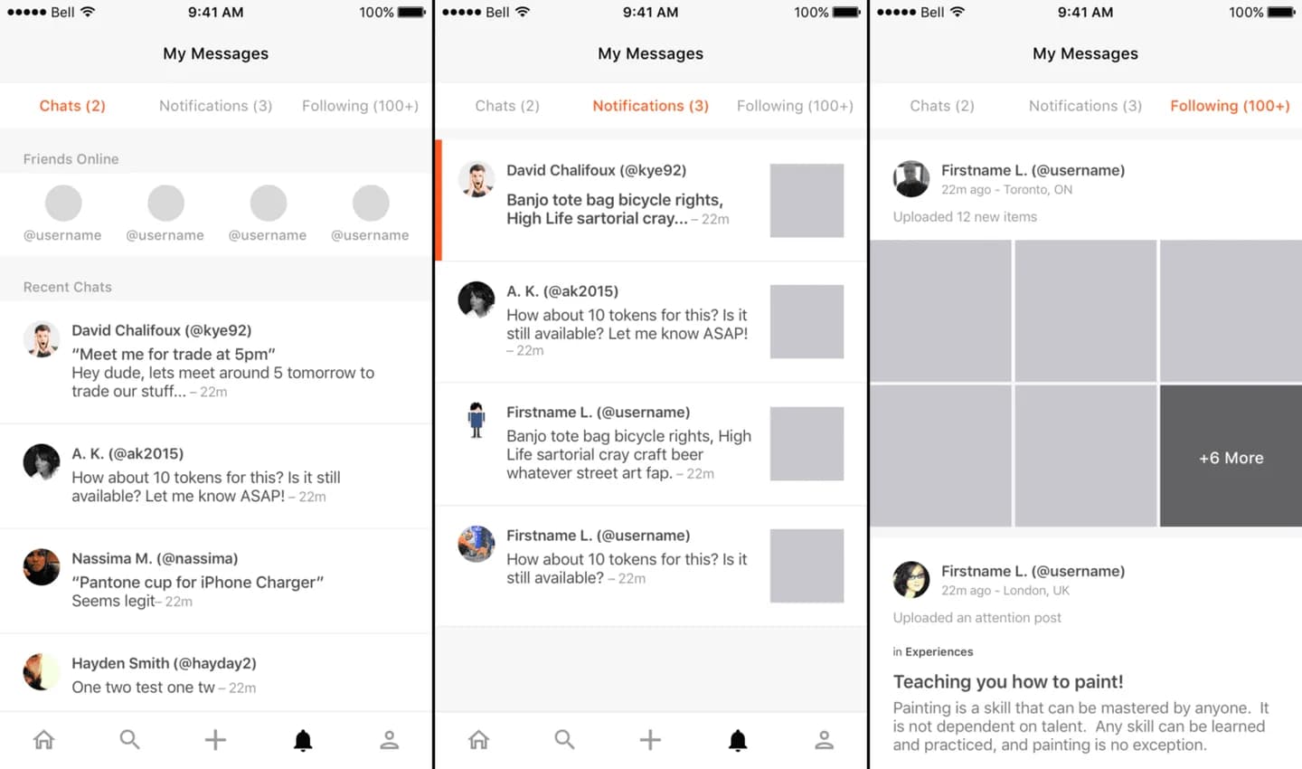Messages and notifications